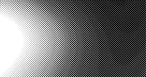 Halftone wave background. Curved gradient texture or pattern. Vertical gradie Stock Illustration
