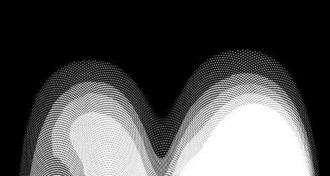 Halftone wave background. Curved gradient texture or pattern. Vertical gradie イラスト素材