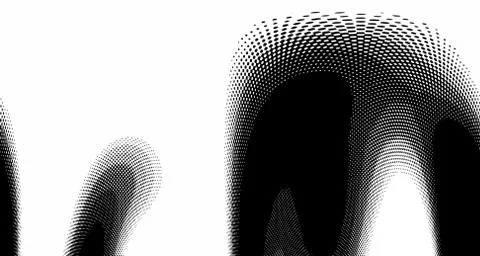 Halftone wave background. Curved gradient texture or pattern. Vertical gradie イラスト素材