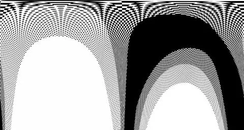 Halftone wave background. Curved gradient texture or pattern. Vertical gradie イラスト素材