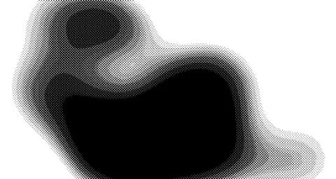 Halftone wave background. Curved gradient texture or pattern. Vertical gradie Illustrazione stock