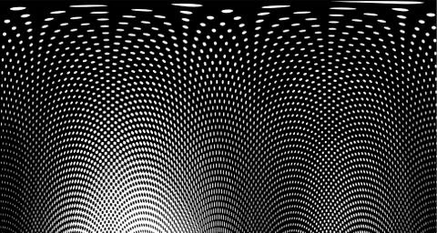 Halftone wave background. Curved gradient texture or pattern. Vertical gradie イラスト素材