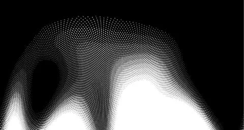 Halftone wave background. Curved gradient texture or pattern. Vertical gradie イラスト素材