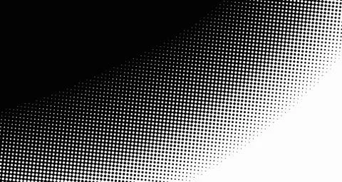 Halftone wave background. Curved gradient texture or pattern. Vertical gradie Stock Illustration