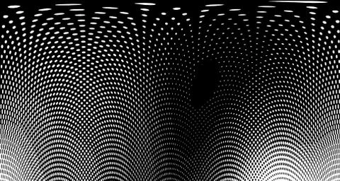 Halftone wave background. Curved gradient texture or pattern. Vertical gradie Stock Illustration