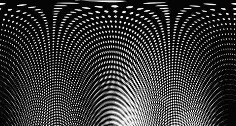 Halftone wave background. Curved gradient texture or pattern. Vertical gradie Illustrazione stock