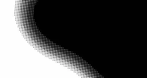Halftone wave background. Curved gradient texture or pattern. Vertical gradie Illustrazione stock