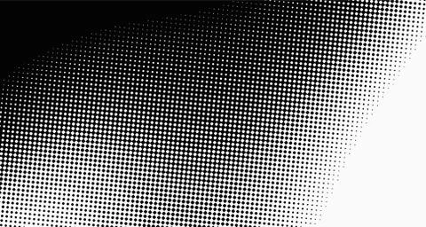 Halftone wave background. Curved gradient texture or pattern. Vertical gradie Illustrazione stock