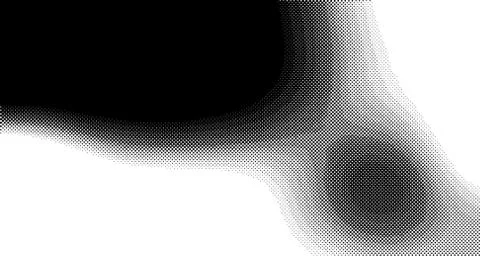 Halftone wave background. Curved gradient texture or pattern. Vertical gradie Illustrazione stock