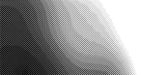 Halftone wave background. Curved gradient texture or pattern. Vertical gradie Stock Illustration