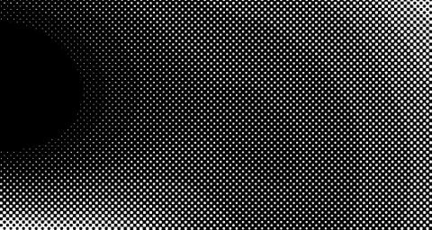 Halftone wave background. Curved gradient texture or pattern. Vertical gradie Illustrazione stock