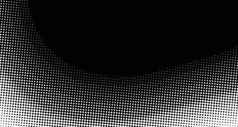 Halftone wave background. Curved gradient texture or pattern. Vertical gradie Illustrazione stock