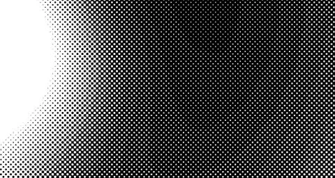 Halftone wave background. Curved gradient texture or pattern. Vertical gradie Illustrazione stock