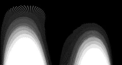 Halftone wave background. Curved gradient texture or pattern. Vertical gradie イラスト素材