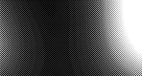 Halftone wave background. Curved gradient texture or pattern. Vertical gradie Illustrazione stock