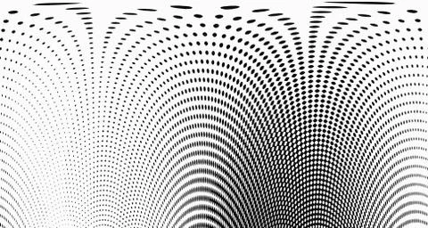 Halftone wave background. Curved gradient texture or pattern. Vertical gradie イラスト素材
