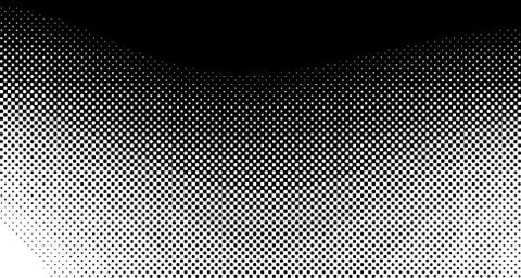 Halftone wave background. Curved gradient texture or pattern. Vertical gradie Stock Illustration