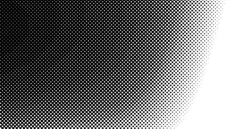 Halftone wave background. Curved gradient texture or pattern. Vertical gradie Stock Illustration