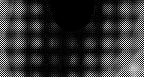 Halftone wave background. Curved gradient texture or pattern. Vertical gradie Stock Illustration