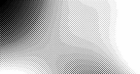 Halftone wave background. Curved gradient texture or pattern. Vertical gradie Illustrazione stock