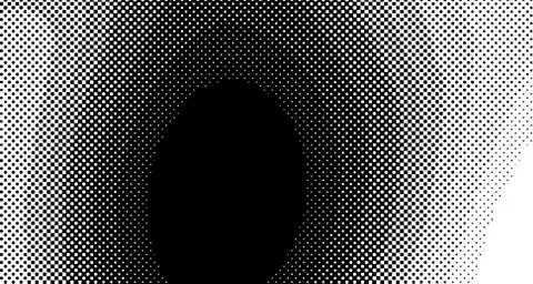 Halftone wave background. Curved gradient texture or pattern. Vertical gradie Stock Illustration