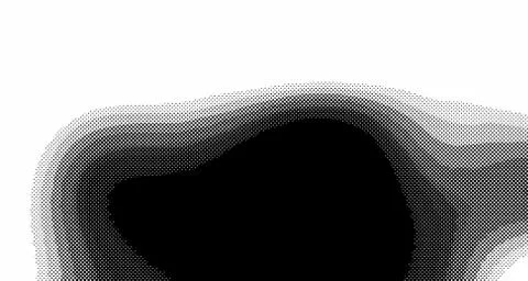 Halftone wave background. Curved gradient texture or pattern. Vertical gradie Stock Illustration