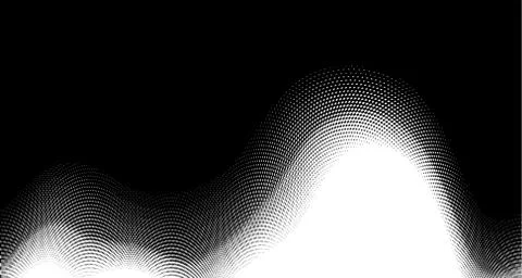Halftone wave background. Curved gradient texture or pattern. Vertical gradie イラスト素材