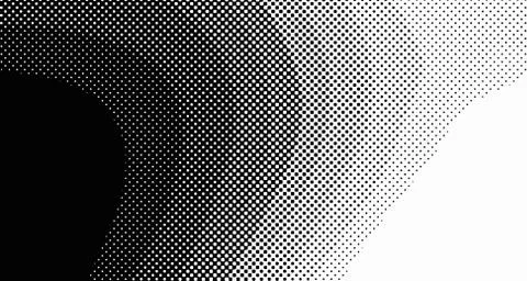 Halftone wave background. Curved gradient texture or pattern. Vertical gradie Illustrazione stock