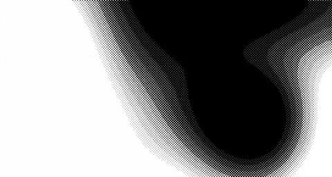 Halftone wave background. Curved gradient texture or pattern. Vertical gradie 스톡 일러스트