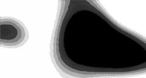 Halftone wave background. Curved gradient texture or pattern. Vertical gradie Stock Illustration