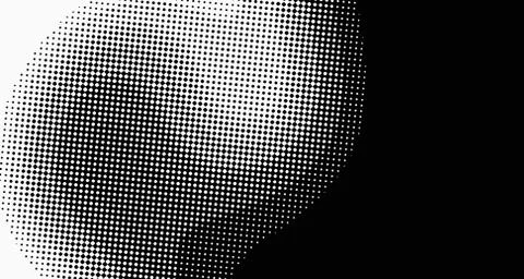 Halftone wave background. Curved gradient texture or pattern. Vertical gradie Stock Illustration