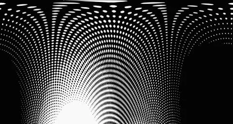 Halftone wave background. Curved gradient texture or pattern. Vertical gradie イラスト素材