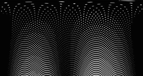 Halftone wave background. Curved gradient texture or pattern. Vertical gradie イラスト素材