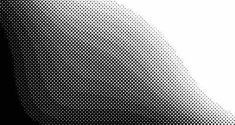 Halftone wave background. Curved gradient texture or pattern. Vertical gradie 스톡 일러스트