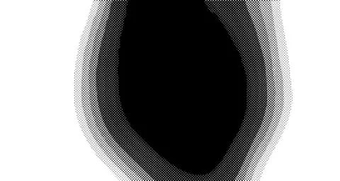 Halftone wave background. Curved gradient texture or pattern. Vertical gradie Illustrazione stock