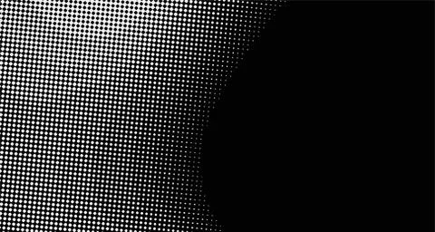 Halftone wave background. Curved gradient texture or pattern. Vertical gradie Illustrazione stock