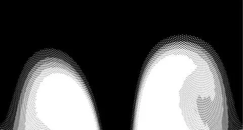 Halftone wave background. Curved gradient texture or pattern. Vertical gradie Stock Illustration