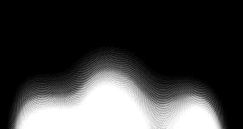 Halftone wave background. Curved gradient texture or pattern. Vertical gradie 스톡 일러스트