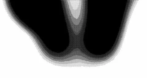 Halftone wave background. Curved gradient texture or pattern. Vertical gradie 스톡 일러스트