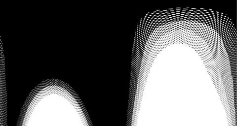 Halftone wave background. Curved gradient texture or pattern. Vertical gradie 스톡 일러스트