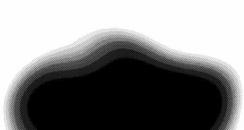 Halftone wave background. Curved gradient texture or pattern. Vertical gradie イラスト素材