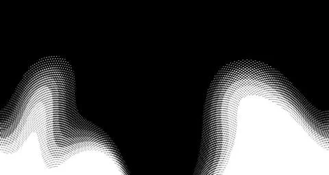 Halftone wave background. Curved gradient texture or pattern. Vertical gradie 스톡 일러스트