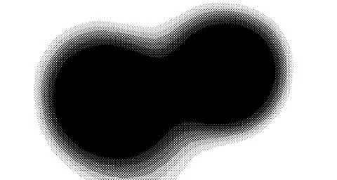 Halftone wave background. Curved gradient texture or pattern. Vertical gradie Stock Illustration