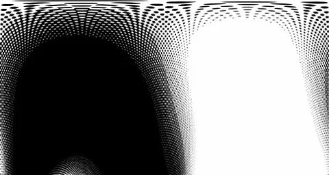 Halftone wave background. Curved gradient texture or pattern. Vertical gradie 스톡 일러스트