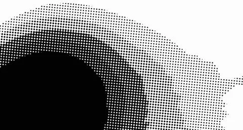 Halftone wave background. Curved gradient texture or pattern. Vertical gradie Stock Illustration