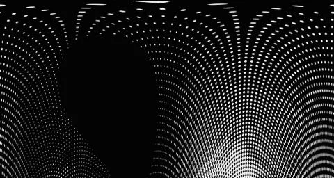 Halftone wave background. Curved gradient texture or pattern. Vertical gradie Stock Illustration