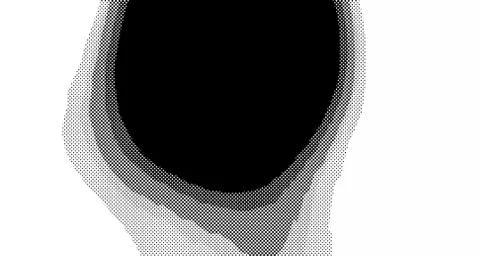 Halftone wave background. Curved gradient texture or pattern. Vertical gradie 스톡 일러스트