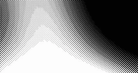Halftone wave background. Curved gradient texture or pattern. Vertical gradie Illustrazione stock