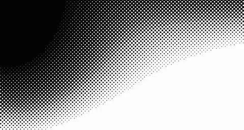 Halftone wave background. Curved gradient texture or pattern. Vertical gradie Stock Illustration