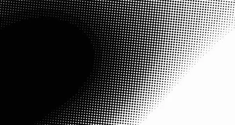 Halftone wave background. Curved gradient texture or pattern. Vertical gradie Stock Illustration